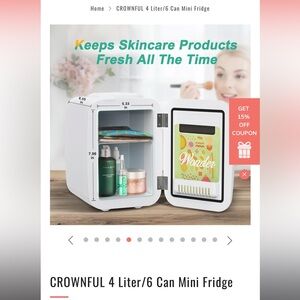 Crownful mini fridge